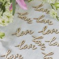 Love Words Wooden Confetti