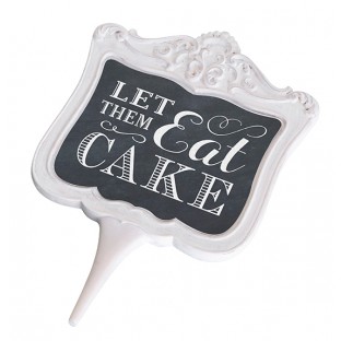 "Let Them Eat Cake" Frame Cake Pick