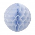 La boule de papier alvéolée bleu ciel 30cm