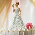 Figurine princesse gâteau mariage conte de fée