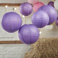 Purple Paper Lantern Decorations