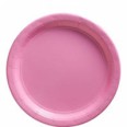 Baby Pink paper plates 23cm