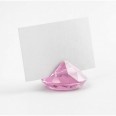 Marque place diamant acrylique rose clair