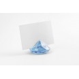 Marque table diamant acrylique bleu ciel misty porte menu