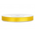 Yellow satin ribbon 6mm