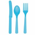 Turquoise blue Party Assorted Cutlery