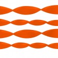 Orange crepe streamer
