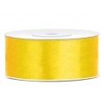 Yellow satin ribbon 25mm 25M