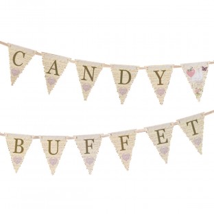 With Love Candy Buffet Bunting