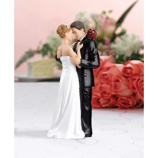 Figurine mariés moment tendresse mariage romantique