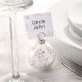 Bauble Place Card Holders Shimmering Snowflake 