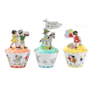 Belle and Boo Cupcake Wraps (Pkt 24)