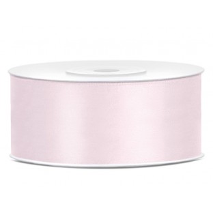 Large light pink satin ribbon 25 mm