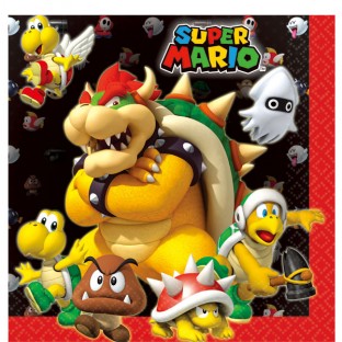 Super Mario Brothers Party Napkins 2ply