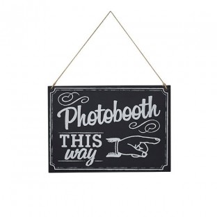 Chalkboard Wooden Sign - Photo Booth Sign