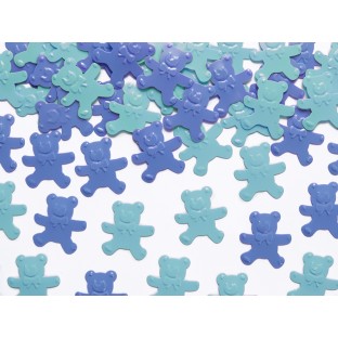 Confettis de table ourson bleu 15gr