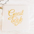 Ivory & Gold Foiled Wedding Guest Book