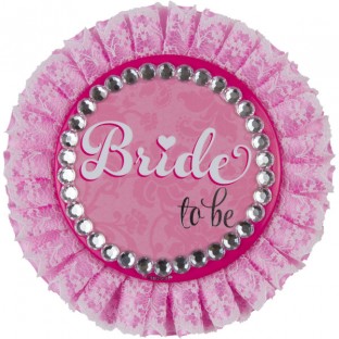 Badge rosette "bride to be" EVJF