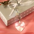 Porte clés coeur cristal cadeau invité mariage romantique