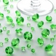 Perles Diamant de table vert émeraude 12mm