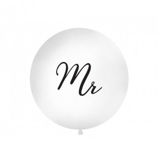 Le ballon géant rond mariage "Mr"  40cm