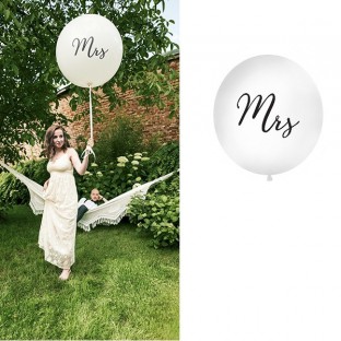 Le ballon géant mariage "Mrs" madame