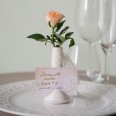 Petit vase marque place blanc porcelaine