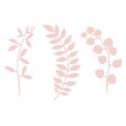 Feuilles d'arbre en papier rose blush (par 9) déco table