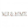 Lettres "Mr & Mme" mariage bucoliques en bois