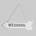 White Hanging Arrow Wedding 
