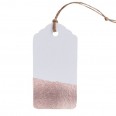 Ivory & Gold Glitter Luggage Tags