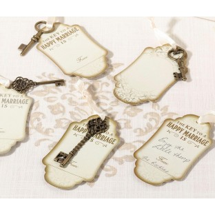 Bronze Key Tag Set for Guest Signing