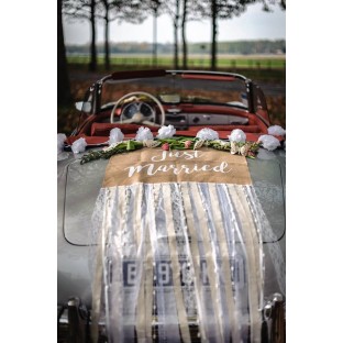 Just Married car bunting