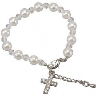 Bracelet de communion enfant croix