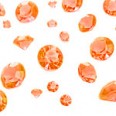 Mixed size orange Table Gems Premium Table Diamantes