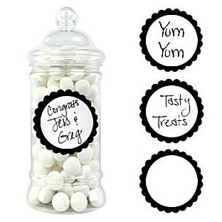 Candy Buffet Baby Black candy Labels
