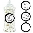Candy Buffet Baby Black candy Labels