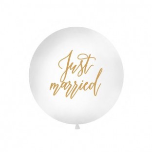Le ballon géant mariage Just Married 1M