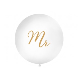 Le ballon géant mariage "Mr" or