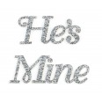 Stickers chaussures mariage "He's mine"