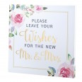 Pancarte cadre "leave your wishes" pastel shabby
