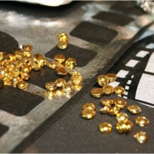 Perles de pluie Diamant doré brillant 120gr