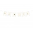 Pink & Gold Just Married Bunting - Pastel Perfection