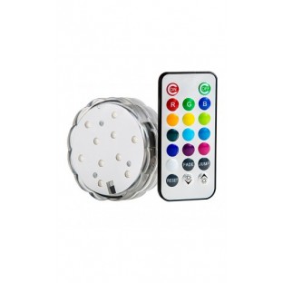 Boîtier 10 LED éclairage couleurs submersible avec télécommande