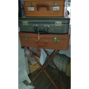 Location support porte valise en bois vintage
