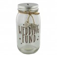 Pot tirelire mariage mason jar "wedding fund"