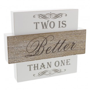 Location signaletique mariage "Two is better than one"