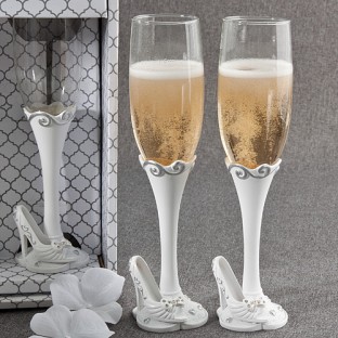 Flûtes à champagne mariage conte de fée cendrillon