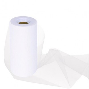 Tulle on rool 15 cm x 9 meters, white