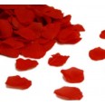 1000 pétales de rose en tissu rouge